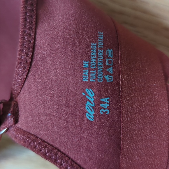Aerie. Real Me Full Coverage Unlined Bra. Rust Colour. Size 34A. - Picture 6 of 7